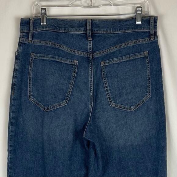 Banana Republic Factory Distressed Straight Leg  Mom High Rise Jeans Size 30 - Picture 5 of 11